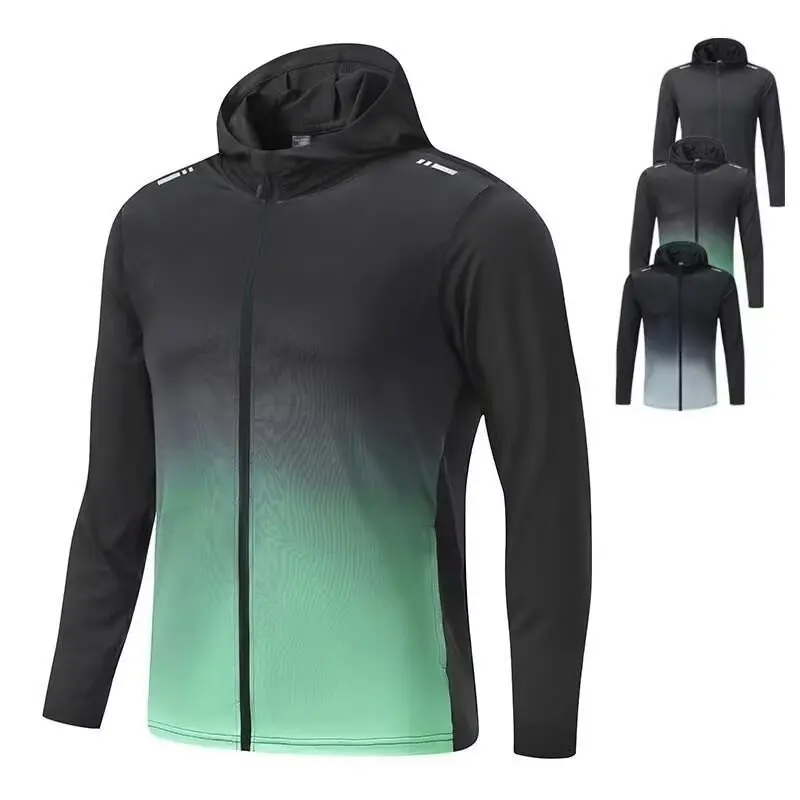 

Running jacket, youth windbreaker, windproof training, new sportswear, waterproof, rainproof, quick drying, outdoor hooded cycli