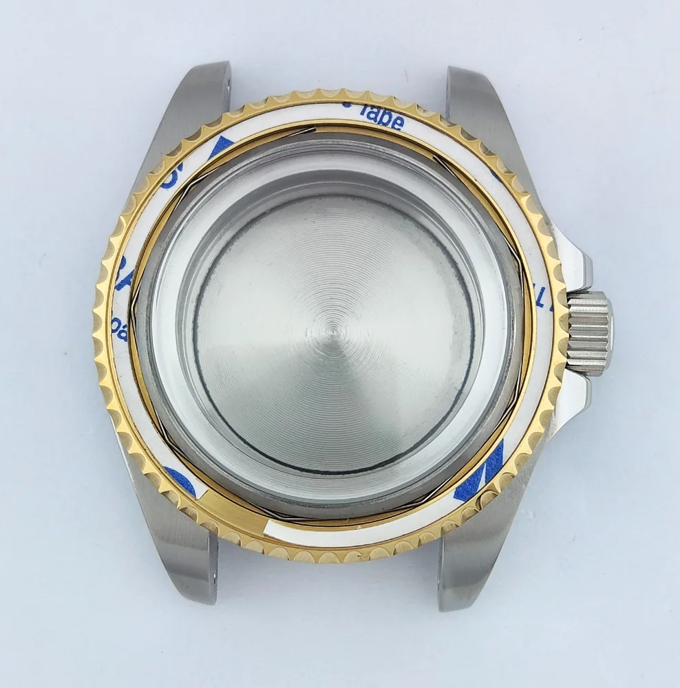 43mm Case NH35 Case NH36 Watch Case Silver Stainless Steel Case Sapphire Glass Waterproof Case Suitable For NH35/NH36 Movement