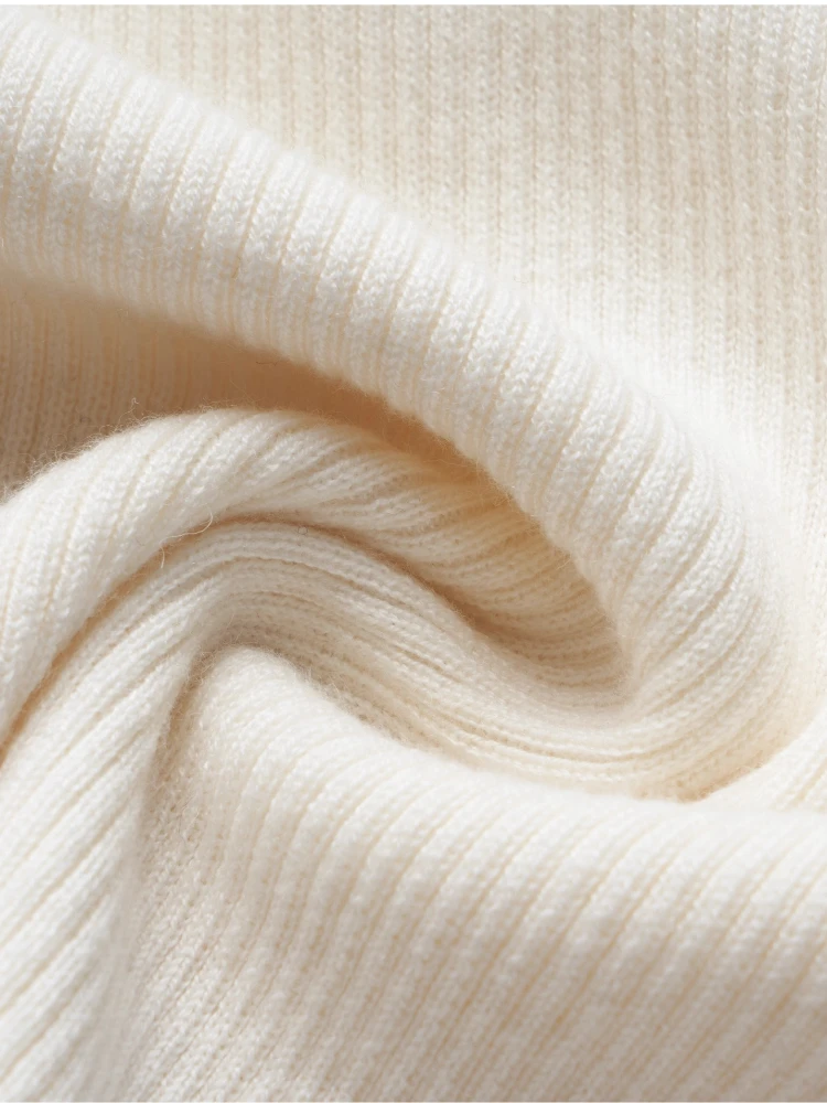 OLrain Women's Pullover Sweaters Solid Mock Neck Long Sleeve Sweater 2025 Autumn New in Knitting Female Clothing M56QZ86530