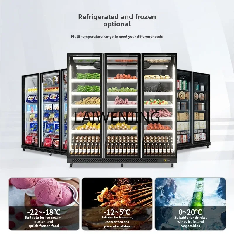 MJY Display Cabinet Commercial Freezer Vertical Food Frozen Products Low Temperature Speed Cabinet