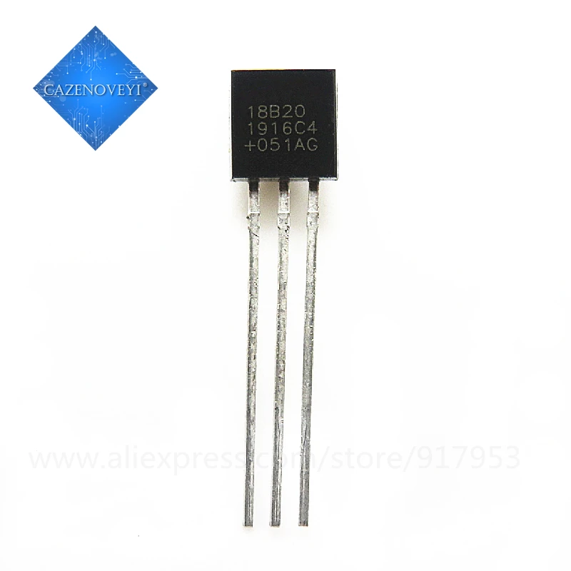 1pcs/lot DS1820 Stainless steel package Waterproof DS18B20 temperature probe temperature sensor 18B20 For Arduino