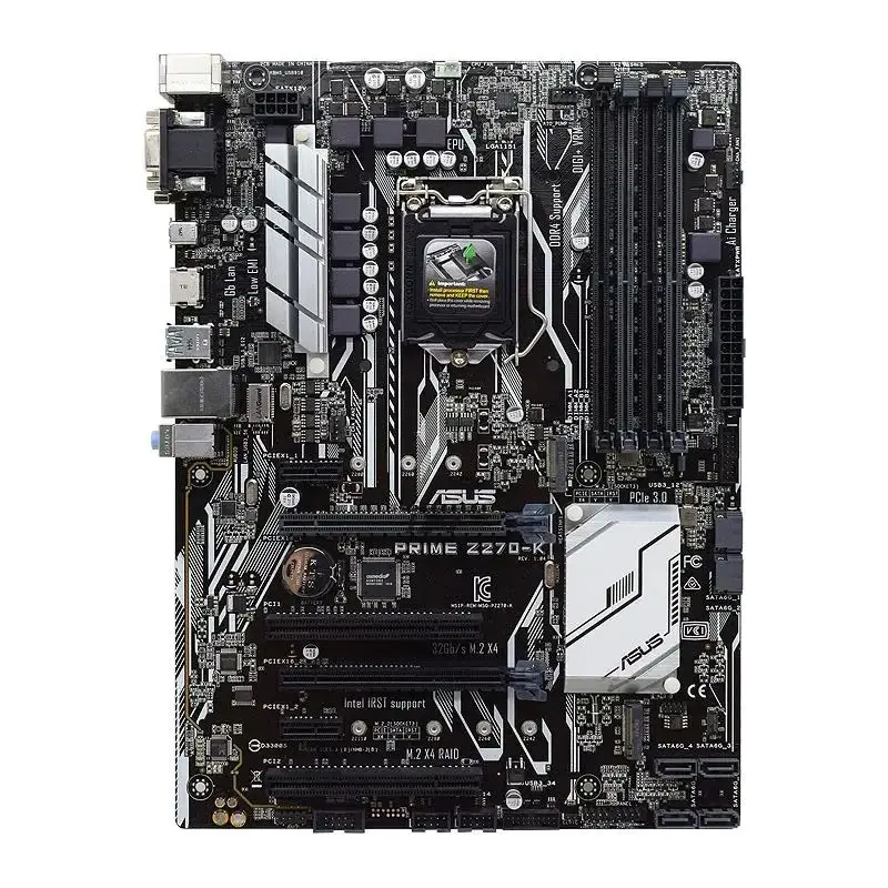 ASUS LGA 1151 Motherboard PRIME Z270-K Supports for Intel Core i3 6100 6300 7100 i5 6400 6500 6600 7400 7500 7600 i7 6700K 7700K