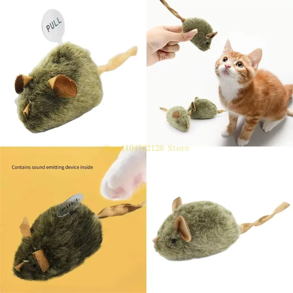 Automatic Electronic Mouse Cats Toy with Squeaky,Kitten Toy for Hunting Play best sale