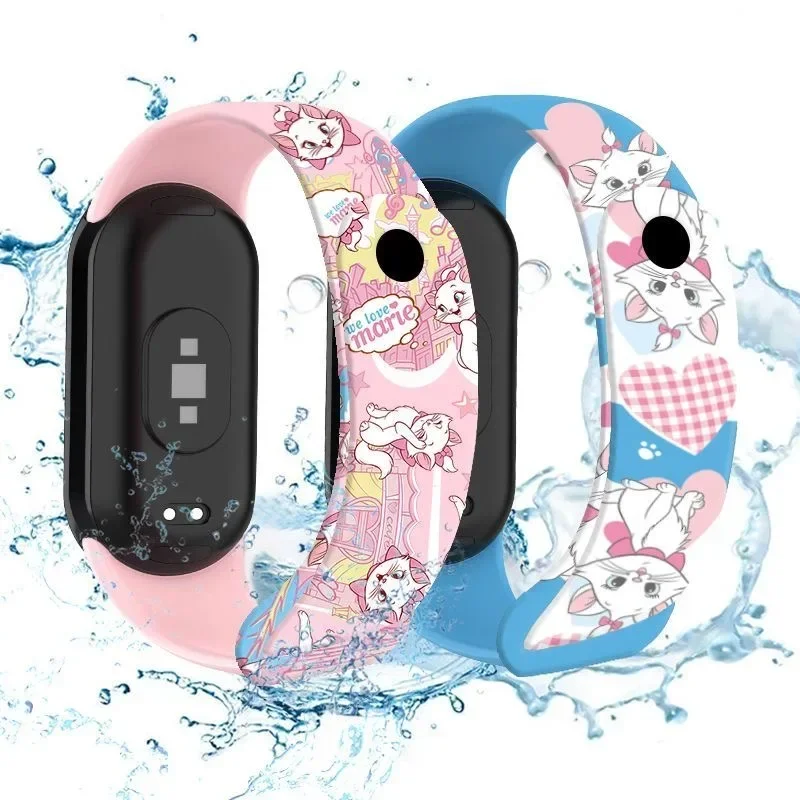 Disney Marie Cat Kids Watches The Aristocats Anime Figures Marie Cat LED Luminous Watch Touch Waterproof Electronic Sports Watch