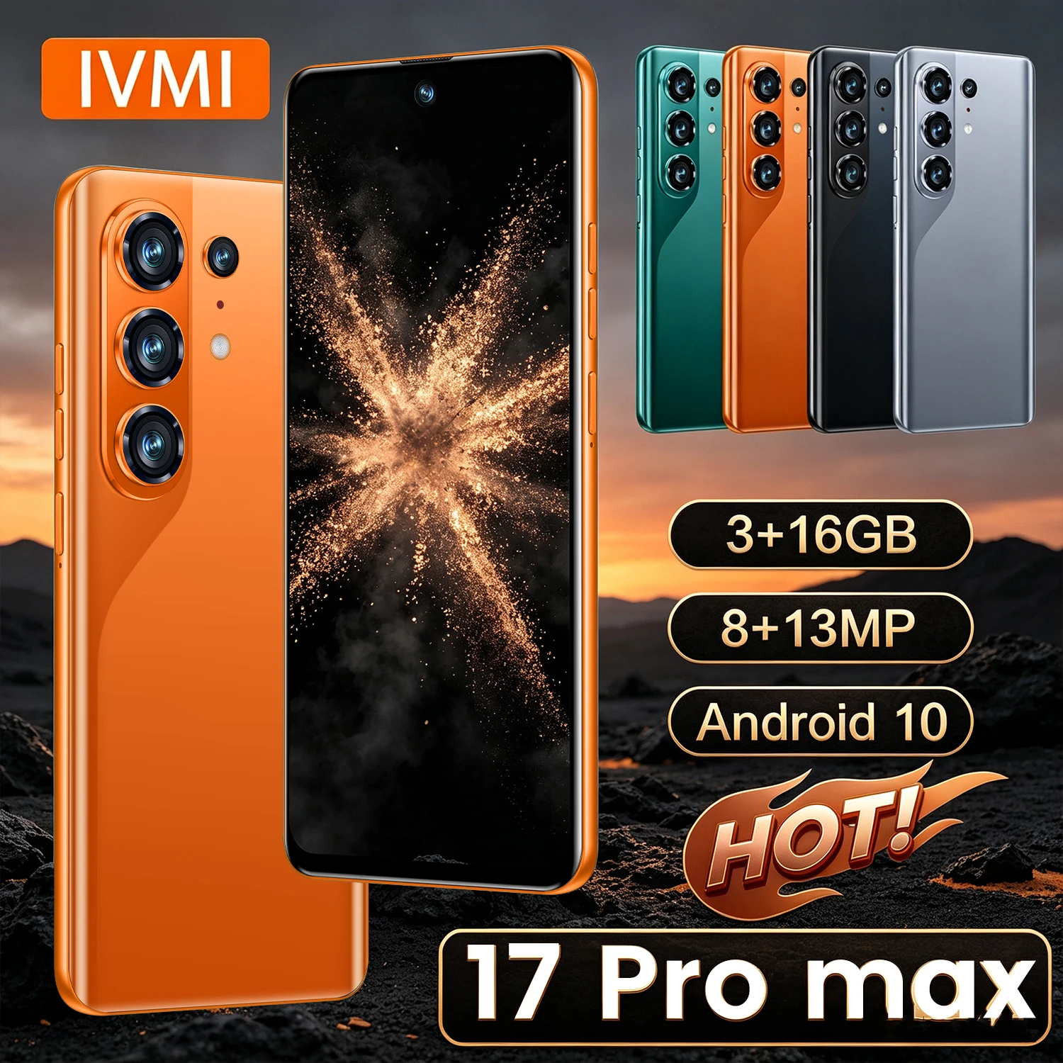 IVMI 17Pro Max Smartphone 6.85