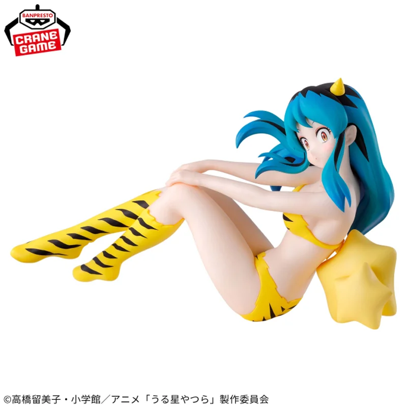 حقيقية الأصلي بانداي بانبريستو Urusei Yatsura الاسترخاء الوقت لوم 4 الجلوس الموقف دمية أنيمي نموذج لجسم سطح المكتب زخرفة اللعب
