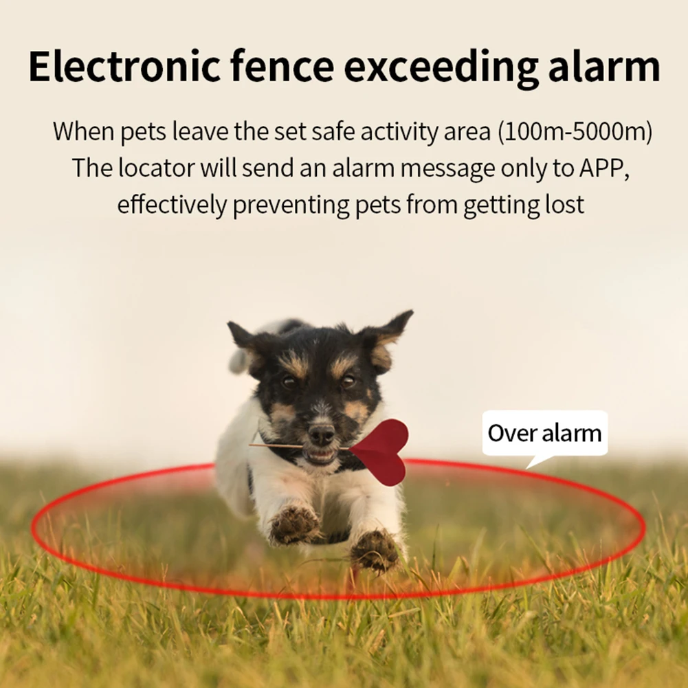 

G12 GPS Tracking Locator Wearable Smart Collar Pet Tracking Locator Waterproof IP67 Anti-lost Record Multifunctional for Cat Dog