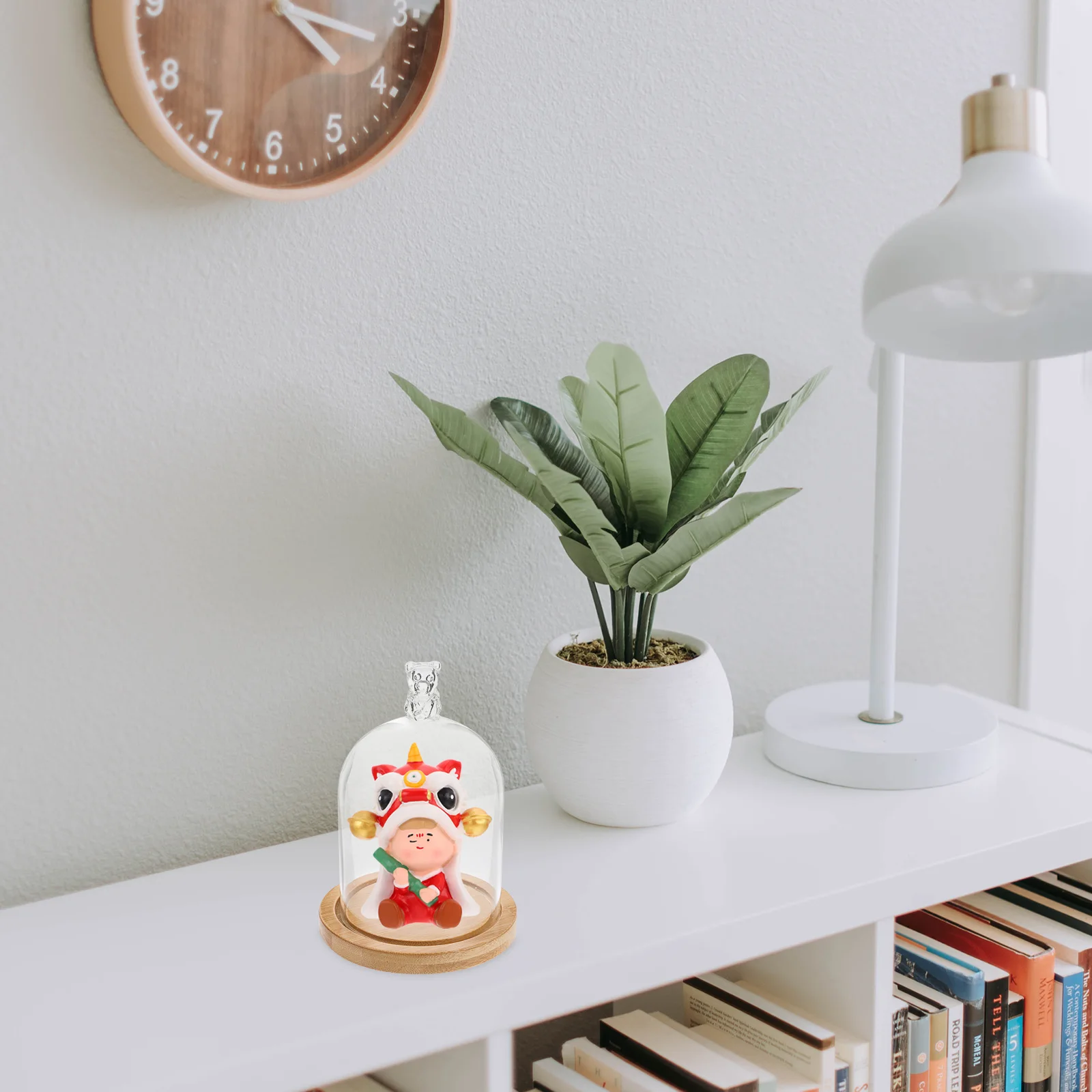 

Transparent Glass Cover Dome for DIY Flower Craft Portable Dried Display Storage Wooden Material Valentine Gift Glass Dome Cover