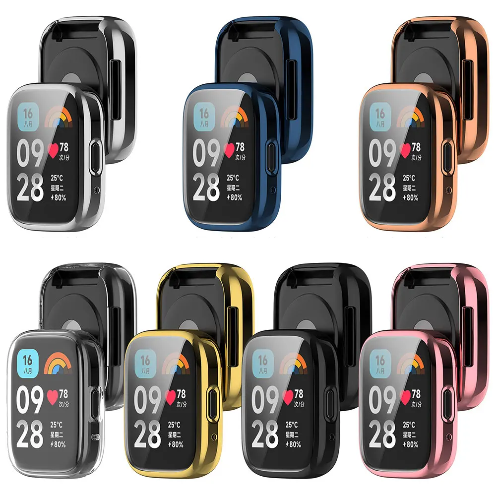 Watchband + Case For Redmi Watch 3 Active Strap Replacement Silicone Strap For Redmi Watch 3 lite Correa Bracelet Cases Cover