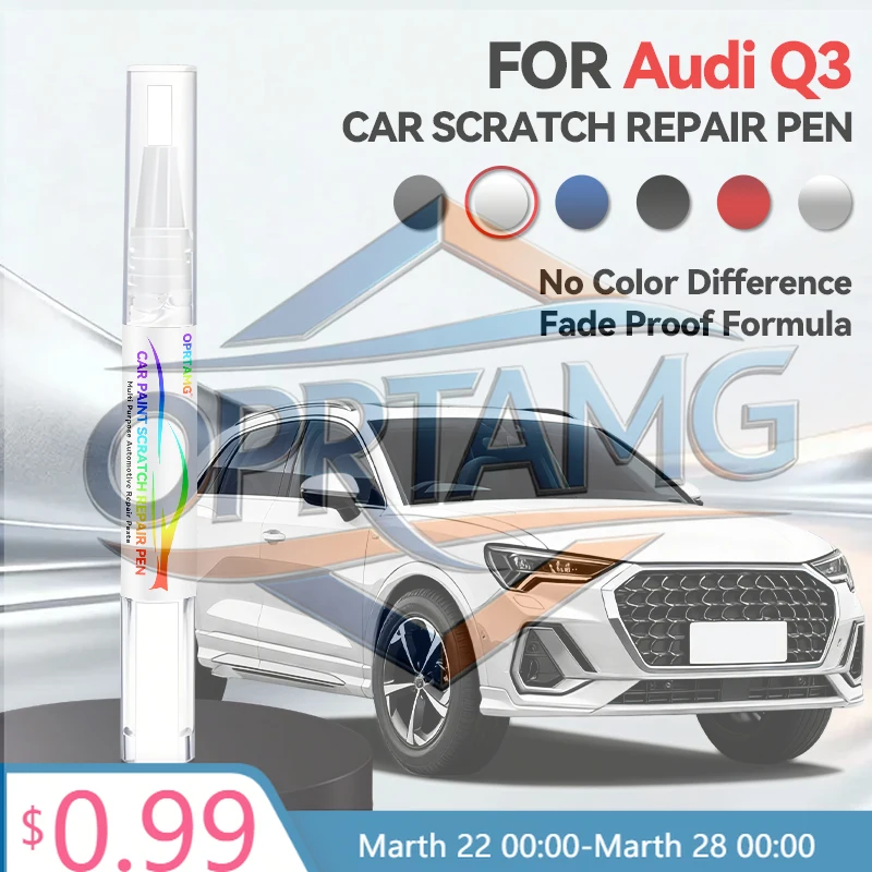 

Purpose Vehicle Car Paint Repair Pen For 1996-2026 AUDI Q3 Paint Scratch Repair Accessories White Black Red Grey Blue Sliver