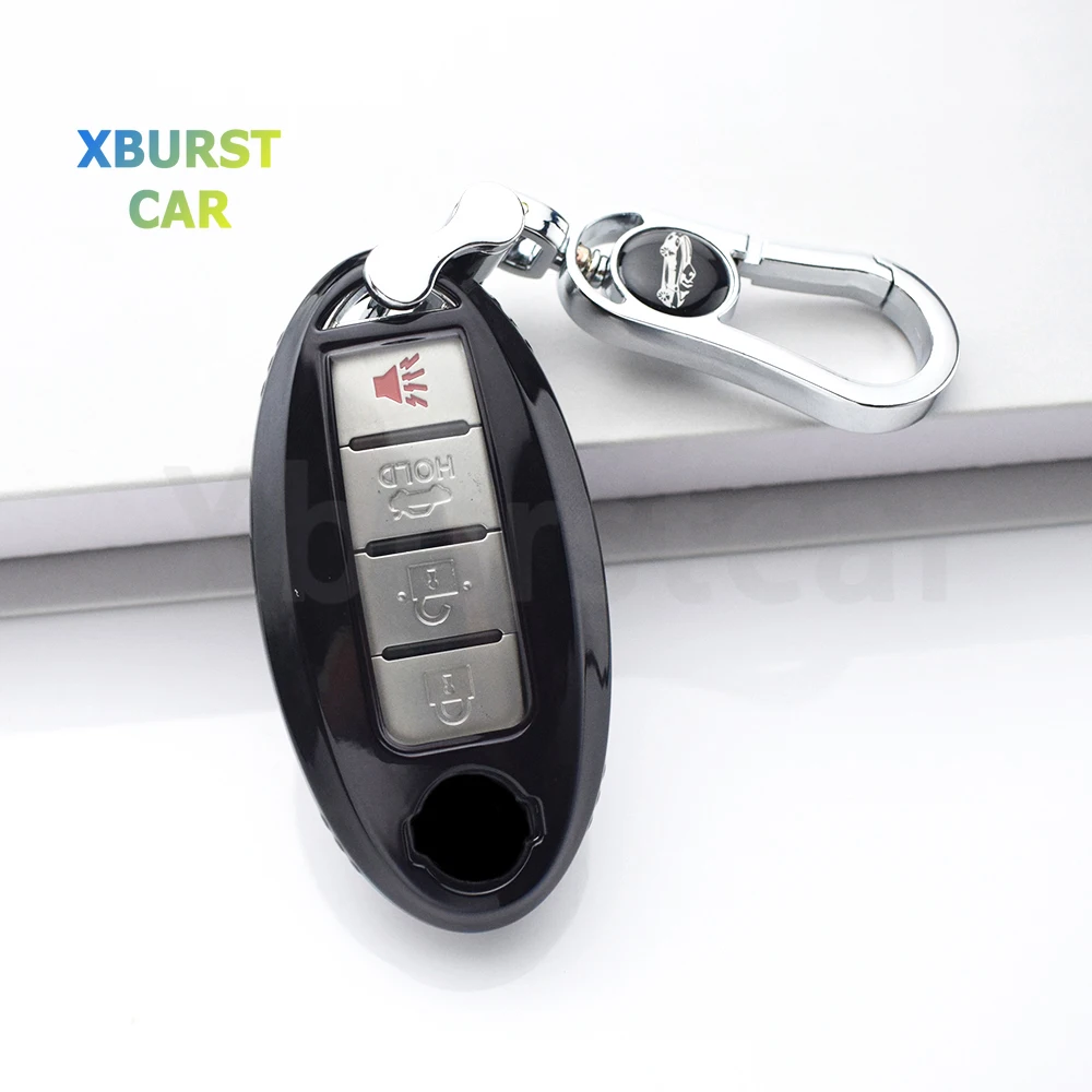 Soft Tpu Auto Car Key Case Cover For Nissan X Trail T32 Rogue Patrol Murano Htrail Maxima Keyless Remote Shell Fob Holder