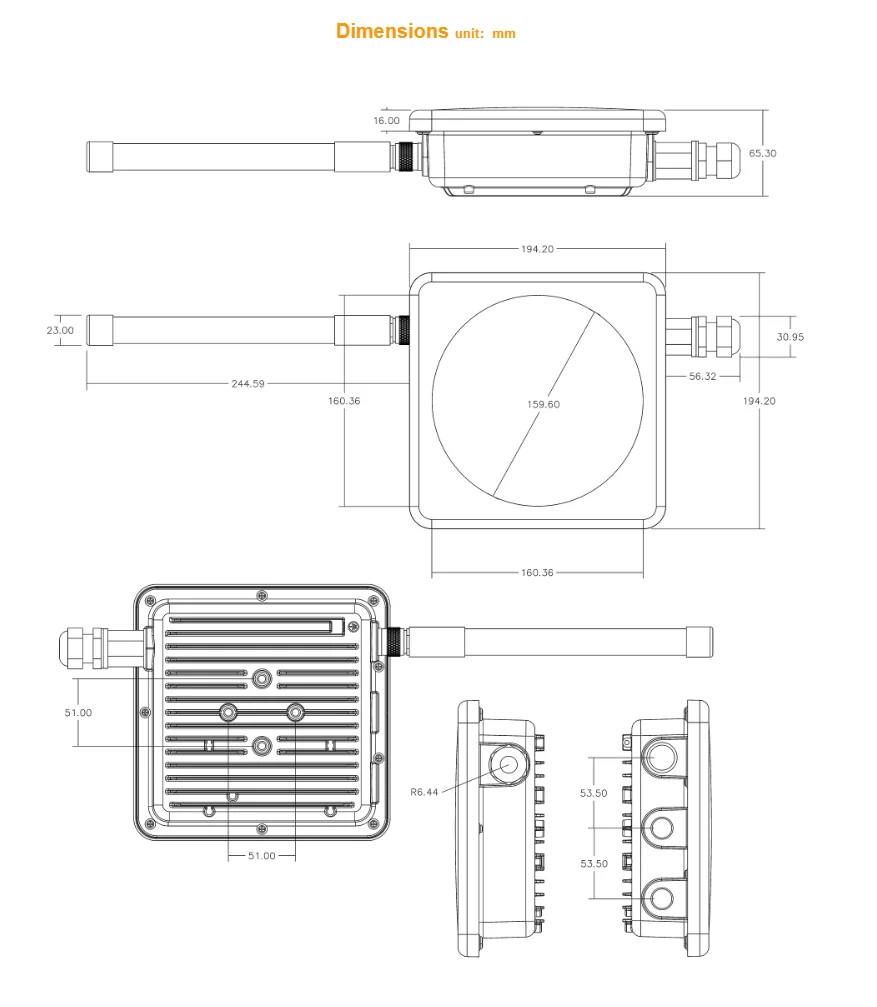 ED-GWL2110 basato su CM4 utilizzato per il modulo LoRa con il modulo RTC