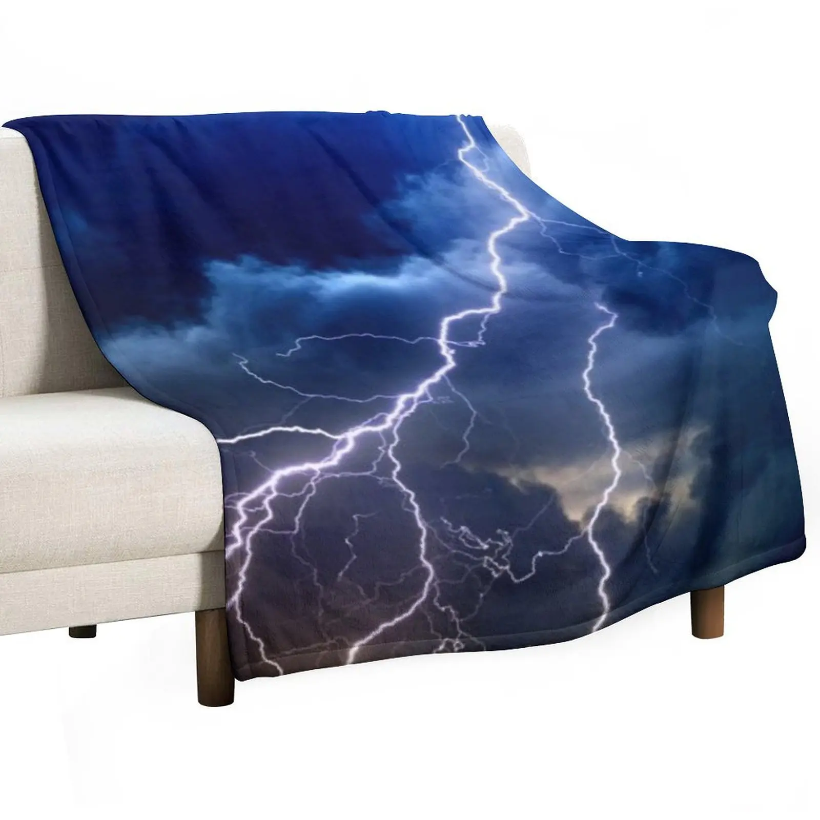 Lightning Throw Blanket Flannel Camping Stuffeds Blankets