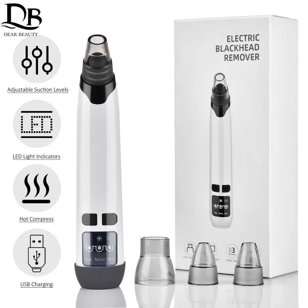 Blackhead Remover Electric Facial Cleansing Pore Vacuum Cleaner Ance Remover Pimple Face Cleaner Skin Scrubber Black Head Vacuum