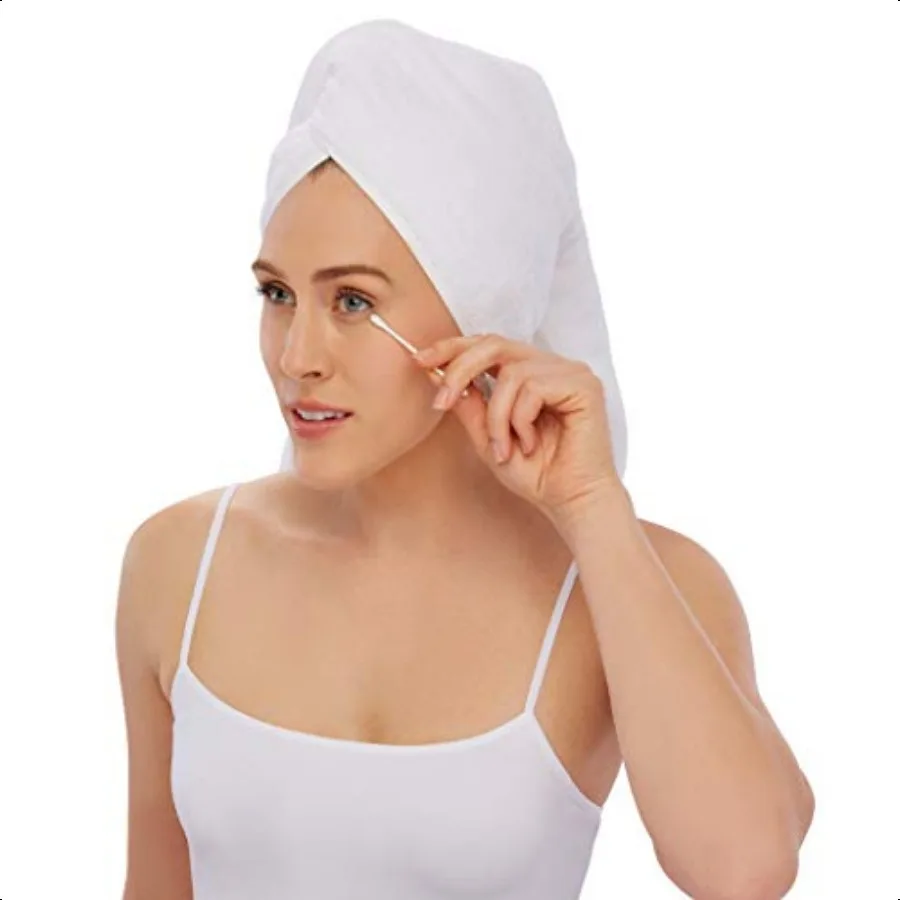 순면 팁 면봉, 위생 및 미용 관리용 이중 원형 팁, 50개입/12개입