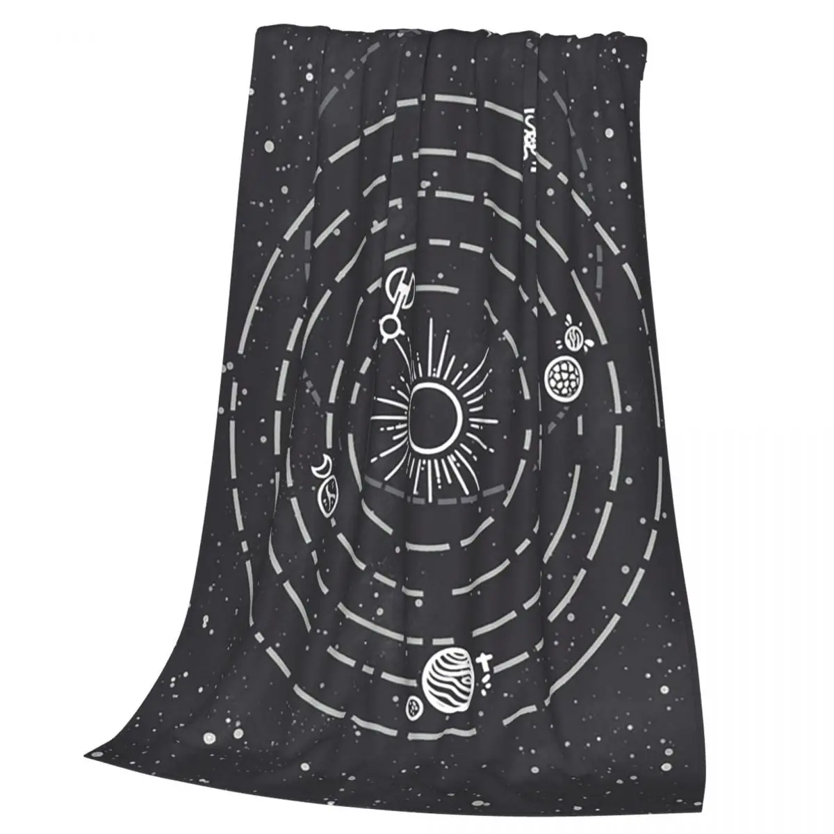 Outer Wilds Solar System Blanket Soft Warm Flannel Throw Blanket Bedspread for Bed Living room Picnic Travel Home Couch