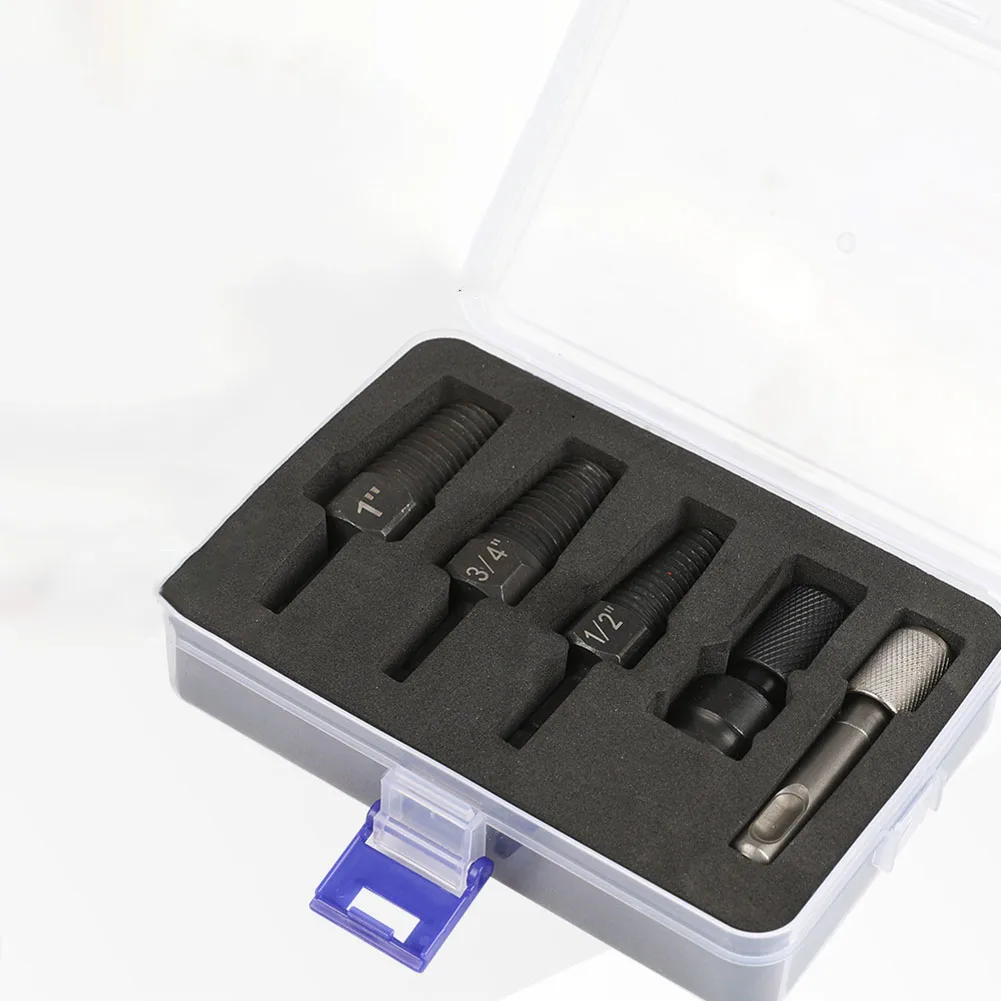 Set di estrattori per viti per rubinetto in metallo per viti rotte per tubi dell'acqua da 12 34 1 pollice adatti per riparazioni idrauliche