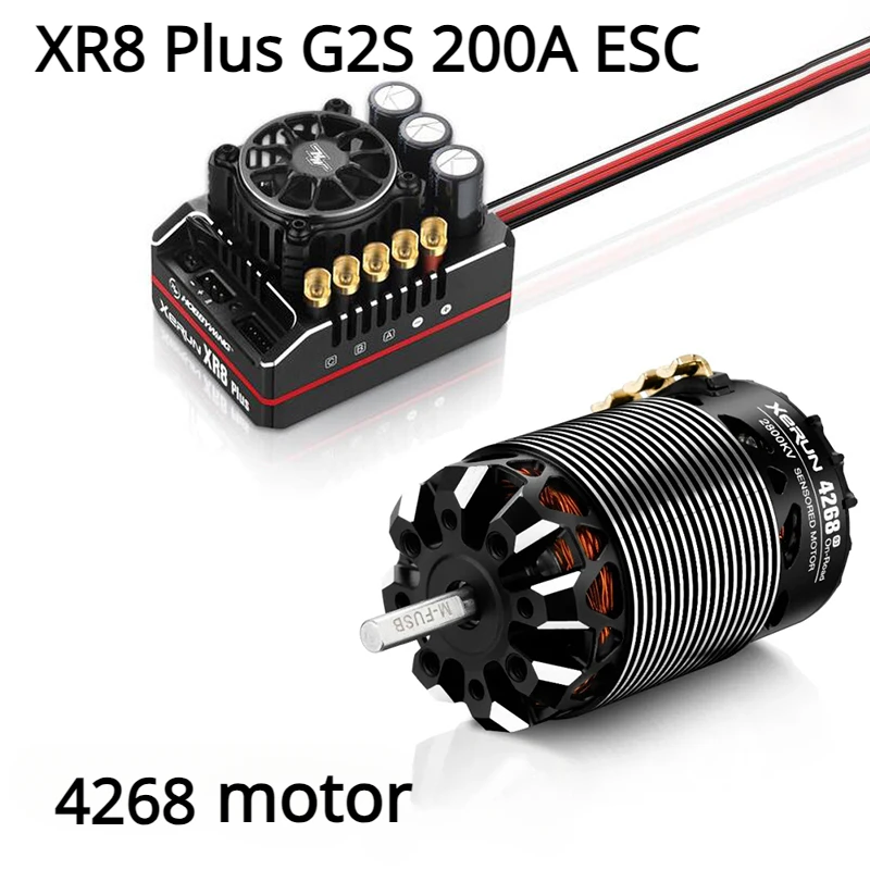 

HOBBYWING XERUN XR8 Plus G2S 200A Sensored Brushless ESC 4268 Motor Combo for 1/8 RC Model Car Racing Buggy