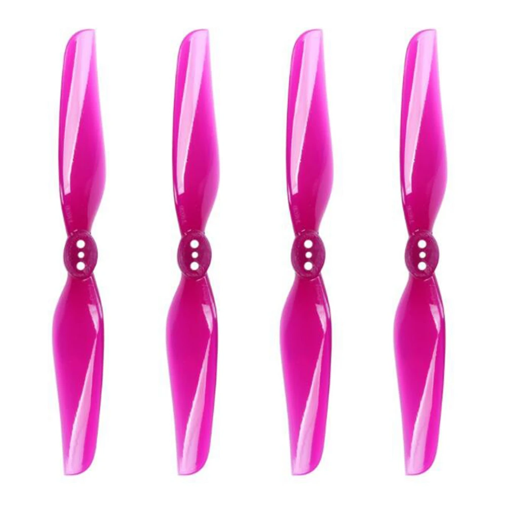 für Nazgul 4030 Prop 4 Zoll 2-Blatt Propeller Blade Paddle Luftschraube Windstick 1,5 mm für Freestyle FPV-Transparent Lila Reichhaltig