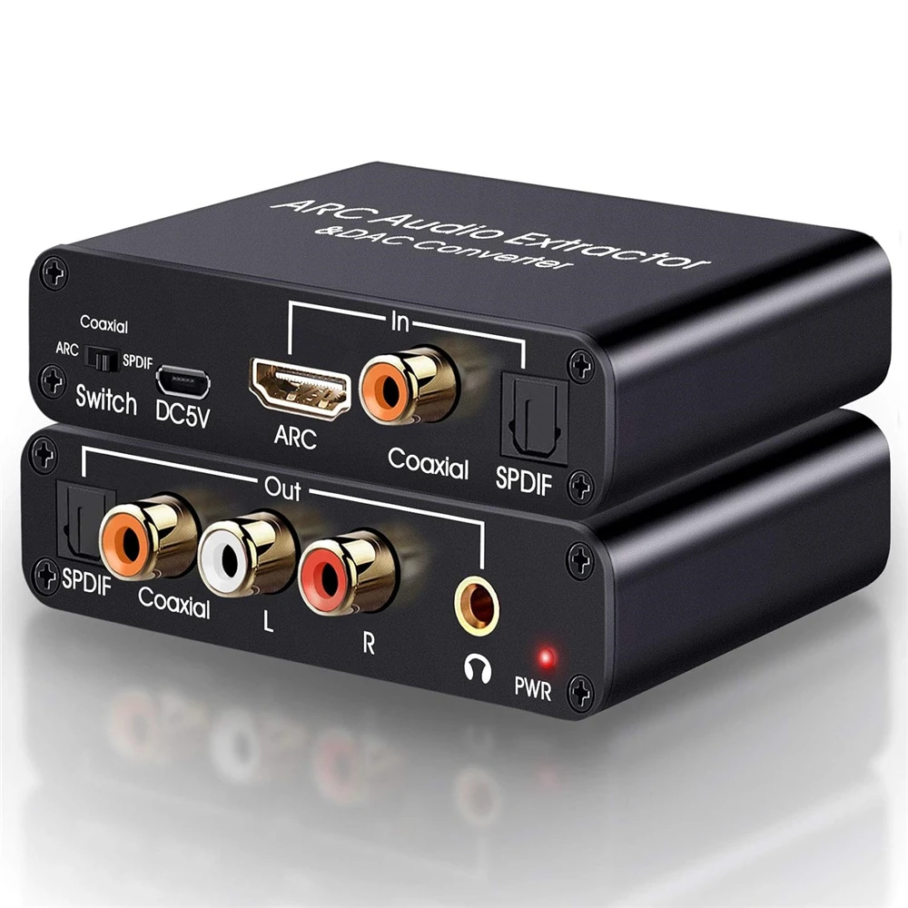 192KHz HDMI ARC Audio Extractor HDMI ARC zu koaxialen optischen Toslink Digital SPDIF Switch 3,5mm AUX Analog Audio Return Channel – Detail 12