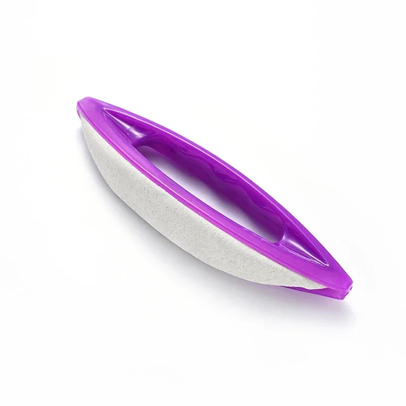 Nail Files Nail Buffers with Purple Sheep Leather, Nail File Polisher for Natural Nails, Pedicure Manicure Care Tool