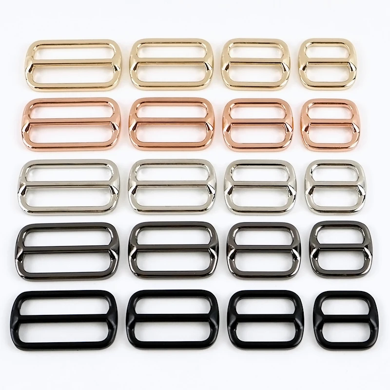 

20/25/32/38mm Adjust Metal Buckles for Webbing Strap Tri-Glide Sliders 5-20Pcs Backpack Belt Buckle Small Carabiner and Hook