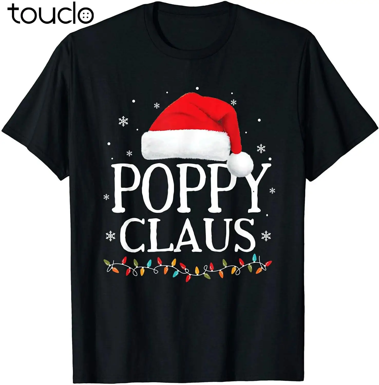 Mens Poppy Claus Christmas Family Matching Pajama Santa Hat T-Shirt Birthday ... unisex