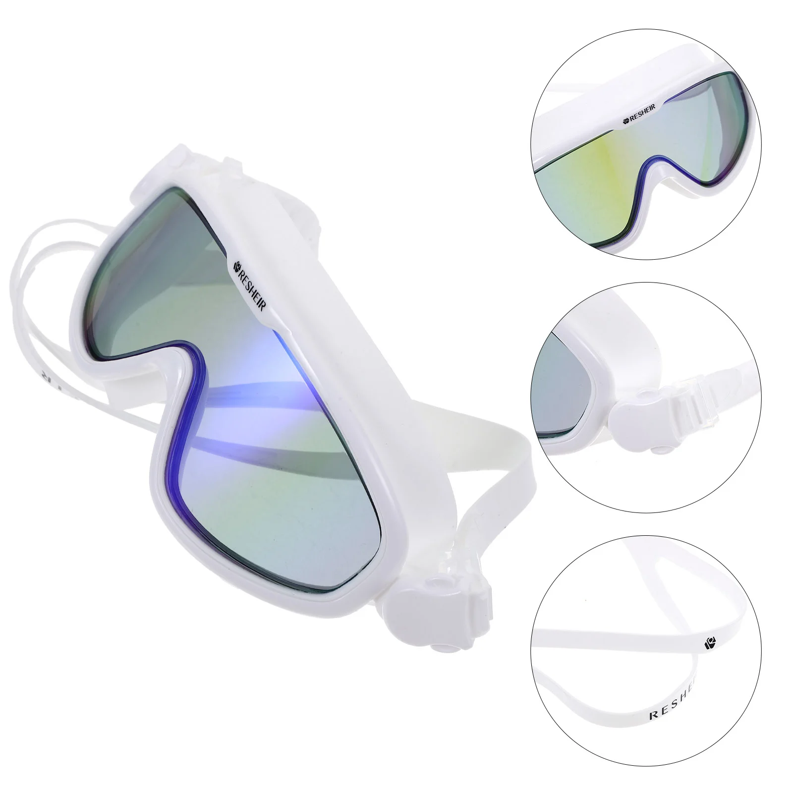 Eyeglasses Waterproof Diving Goggles Swimming Equipment Leakproof Anti-fog White Protector and Women Miss