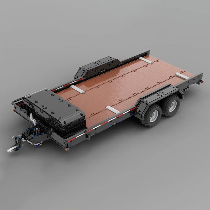 2363 قطعة MOC 1 8 إطار مقطورة السيارة نموذج تقني خشبي اللبنات لعبة البناء لتقوم بها بنفسك الطوب الإبداعي هدية الكريسماس للأطفال