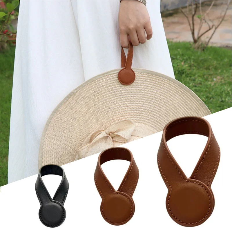 

Multi-purpose Pu Leather Magnetic Hat Clip Strong Round Organizer Travel Bag Charms Luggage Accessories HOT SALE