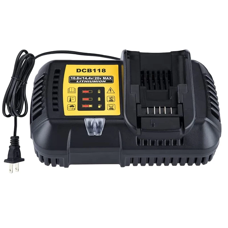 Ładowarka DCB118 do baterii Dewalt 10.8V 12V 14.4V 18V 20V DCB200 DCB101 DCB115 DCB107 DCB105 DCB140 & DCB112