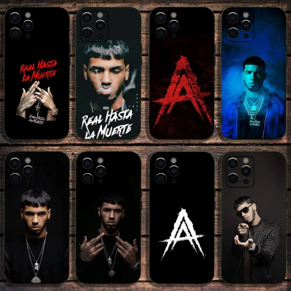 

Anuel AA Real Hasta La Muerte Phone Case For iPhone 16 15 14 13 12 11 Pro Max Mini X XS SE4 7 8 Plus 16E Soft Cover Shell Fundas
