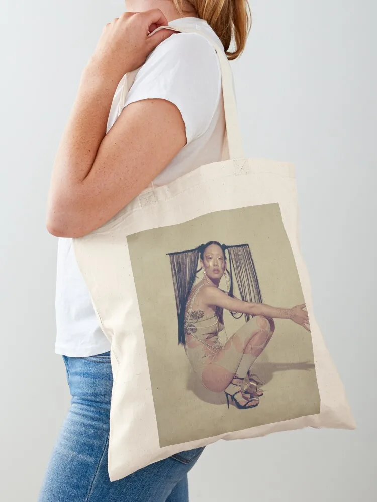 

Rina Sawayama Cover Photo Tote Bag shopping bag logo Shopper handbag tote bag woman tote women