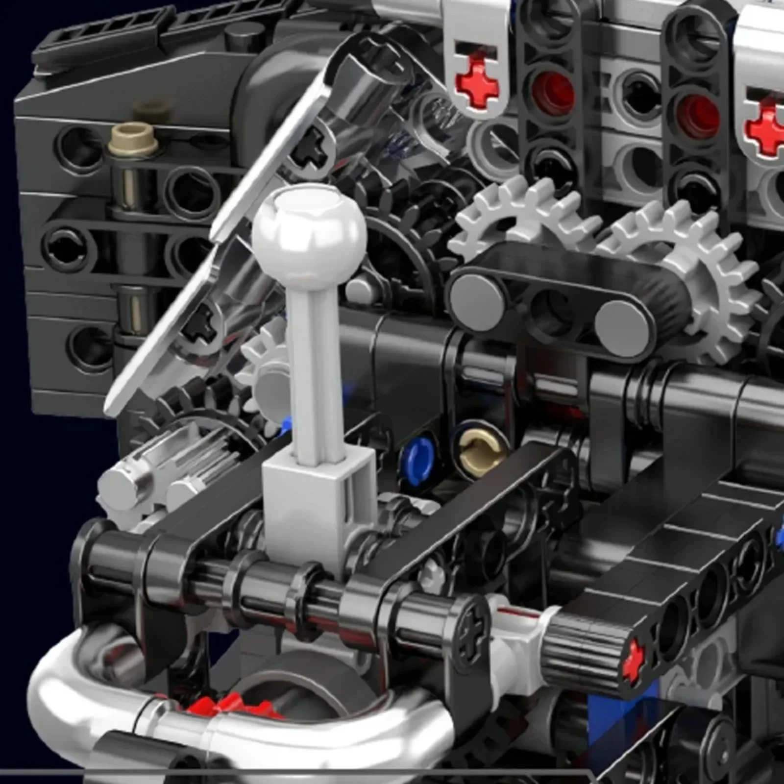 ชุดตัวต่อรถ 871 ชิ้น รุ่น 10230 W12 ชุดประกอบเครื่องยนต์รถยนต์ ของเล่นเด็กผู้ชาย ประกอบด้วยมอเตอร์ ตัวต่อ MOC ของเล่น DIY ของขวัญสำหรับผู้ใหญ่