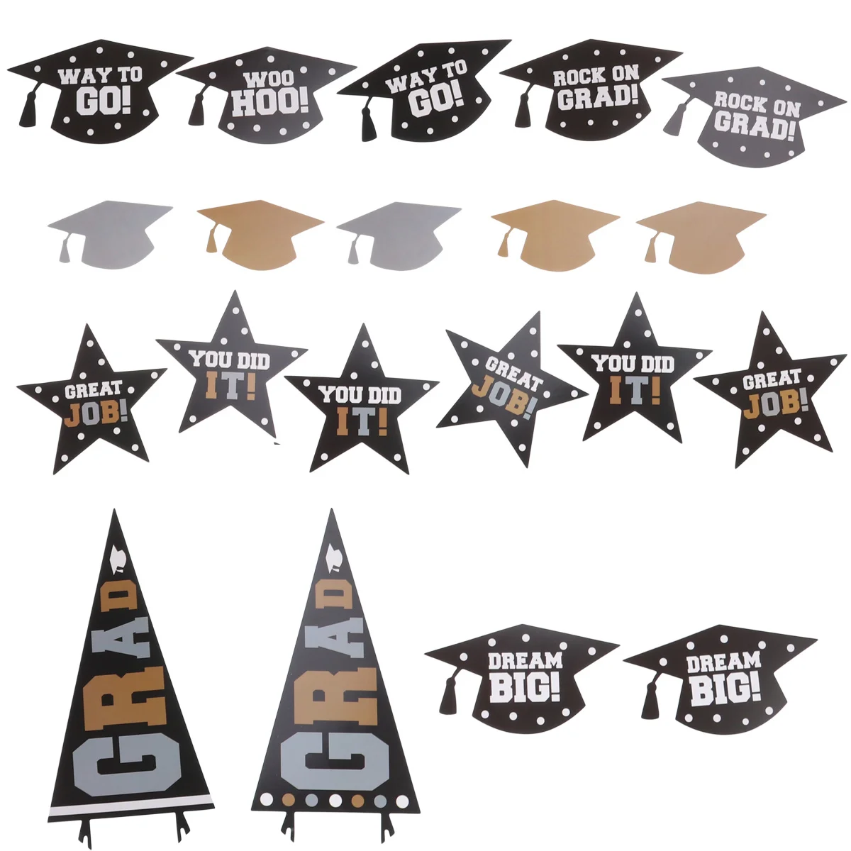 

30 Pieces Photo Booth Props Kit Graduation Party Decorations Fun Photo Props Creative Grad Party Ideas Graduation Decorations