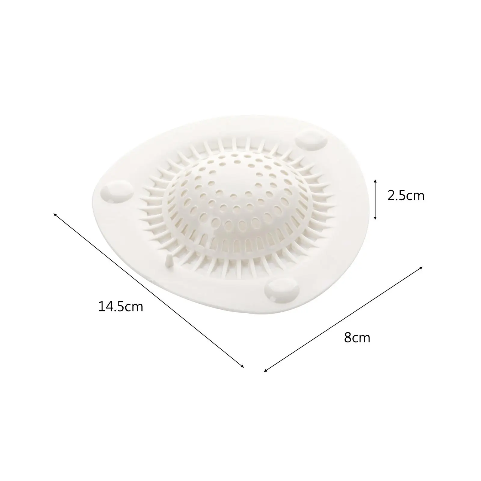 Floor Drain Cover ABS Drain Hair Catcher Reusable Shower Drain Cover Set of 5 for Kitchen Bathroom