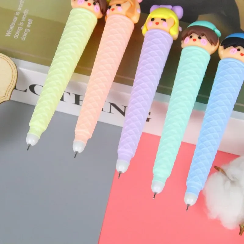 Wholesale creative high-value cartoon plastic cone neutral pen, cute ice cream creative stationery, student prize gifts