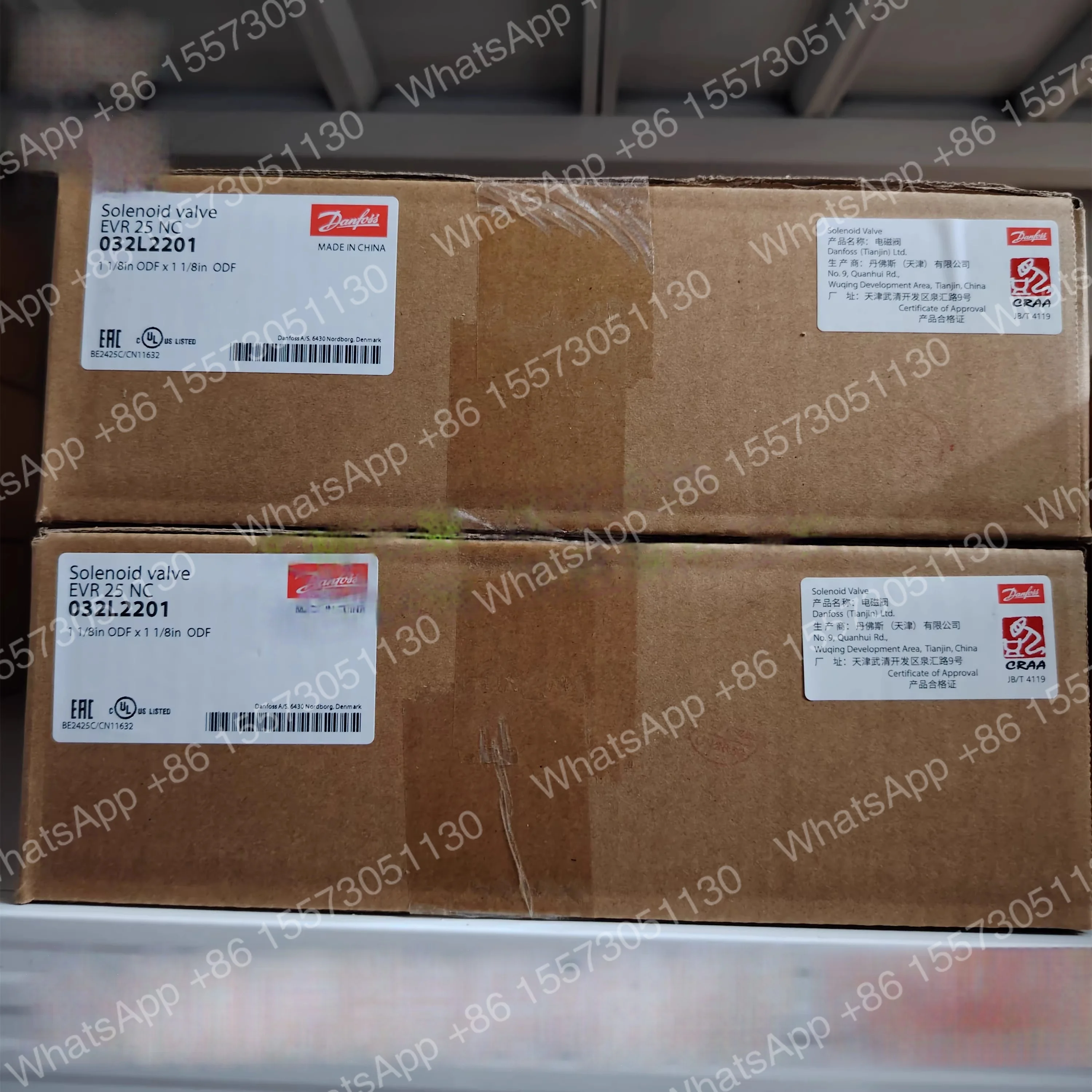 solenoid valves: EVR6(032L7115)(032L7308), EVR25(032L2201), EVR3(0032F120)(0032F5084)(032L1209), EVR10(032L5098)