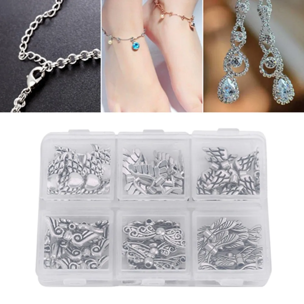 

Винтажные бусины из сплава с крыльями ангела, серебряные ювелирные изделия, изготовление бусин с крыльями ангела своими руками