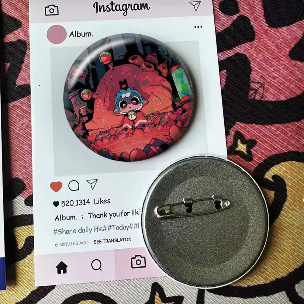C-Cult Of The Lamb Game   Badge 25 32 44 58 75 mm Round Fans Collect Friends Gifts Brooch Souvenir