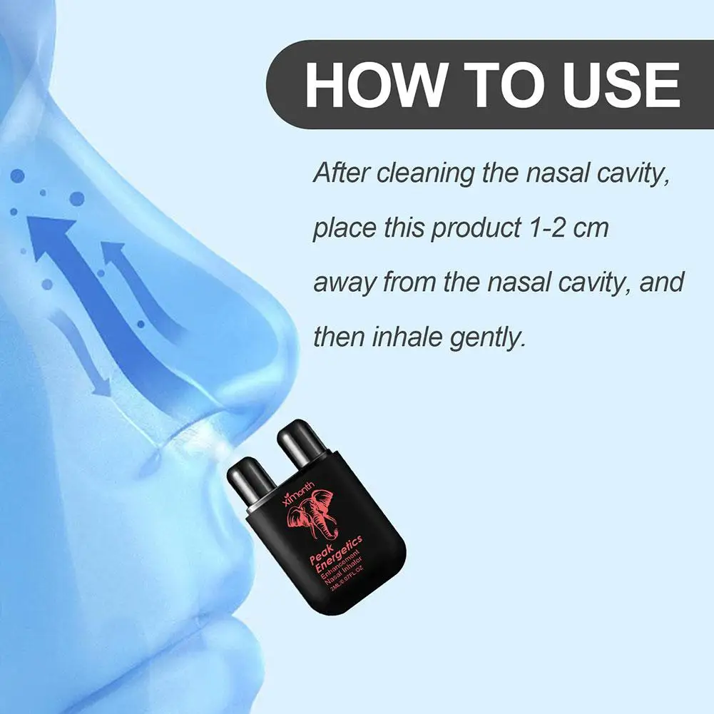 Inhaler hidung, peningkatan kekuatan pria meringankan ketidaknyamanan fisik relaksasi perawatan kesehatan tubuh