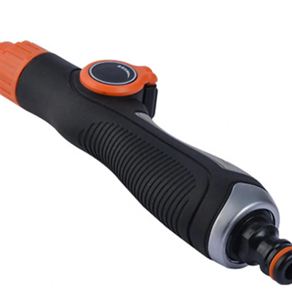 Lawn Watering Nozzle Heavy-duty Metal Watering Wand with 180° Swivel Ratcheting Head 8 Spray Patterns Hose Nozzle Sprayer