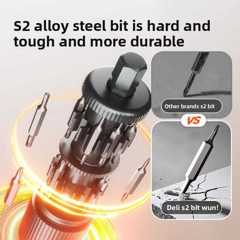 19/37in1 Screwdriver Set, Precision Handle, Portable Tool Set, Small Drill Bit, Used for Repairing Mobile Phones and Watches