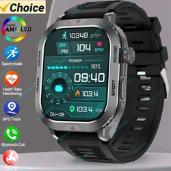 2024 New in Rugged Military GPS Smart Watch Men Bluetooth Call Health Monitoring AI Voice Sports Waterproof Smartwatches Women