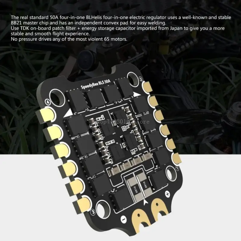 Stability with 50A 4 in 1 ESC & 30x30F4 Flight Controller for Smooth Flying