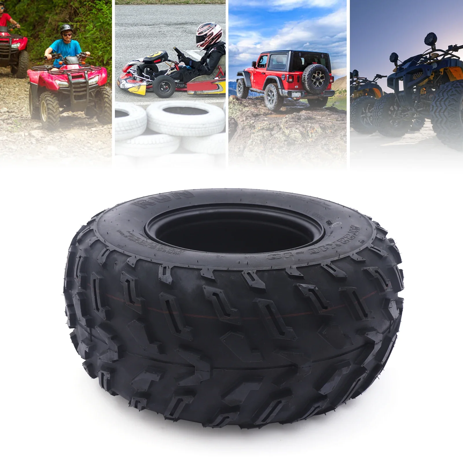 

НОВАЯ Шина для квадроцикла 22x10-10 10 дюймов с диском, Спортивные шины для квадроциклов, Одна шина на одном диске, Шина для квадроцикла/карта