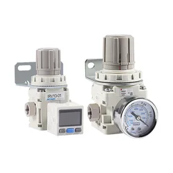 IRV Negative pressure vacuum regulator IRV10/IRV20 Straight/Elbow fittings with Pressure gauge/Digital pressure switch regulator