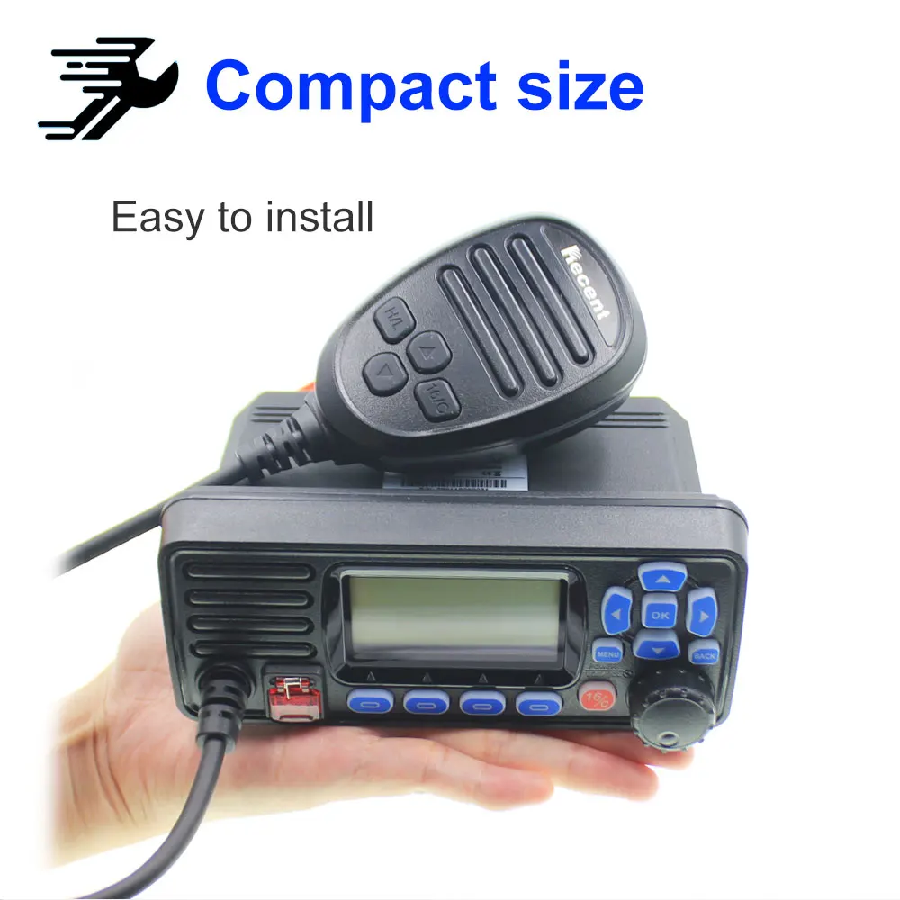 Walkie Talkie RS-509MG Built-in GPS Positioning VHF Marine Transceiver IPX7 Waterproof 25W Marine Radio DSC