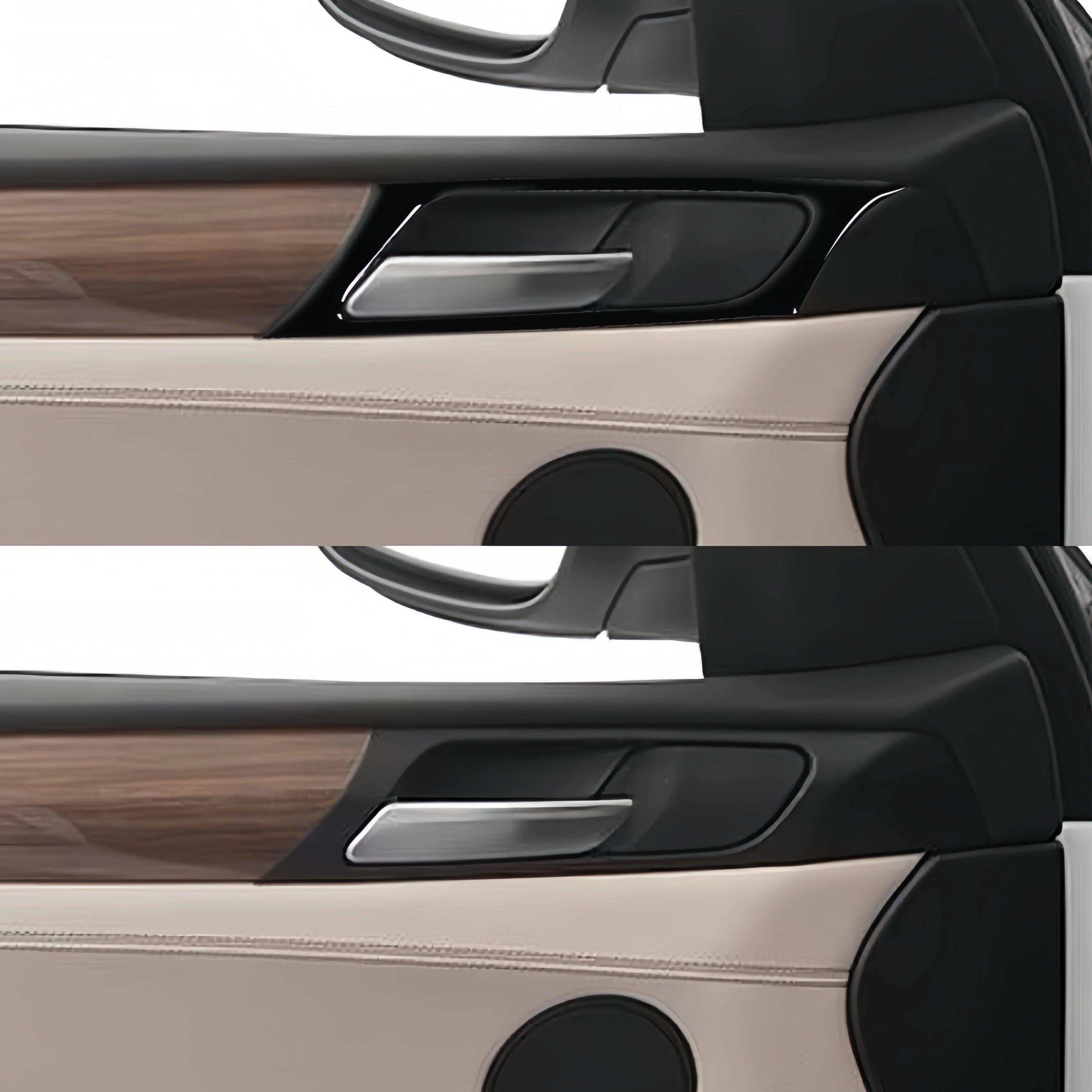 For BMW X3 F25 X4 F26 2011-2017 Piano Black Car Inner Door Handle Frame Trim Cover Decoration Stickers Interior Accessories view 4