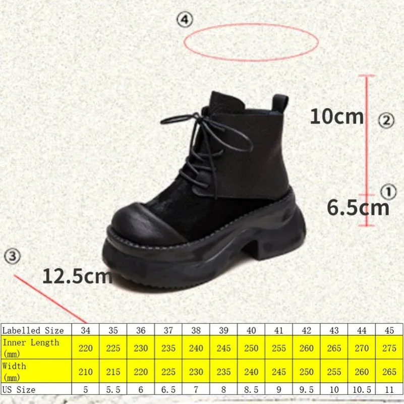 Fujin 6.5cm Chimney Ladies Women Ankle Booties Autumn Motorcycle Shoes Natural Genuine Leather Fashion Spring Boots Moccasins